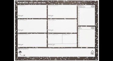 Housevitamin - Weekplanner - Stipjes - A4