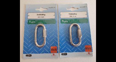 Starx Snelsluiting 2 stuks 6mm RVS - Tuin