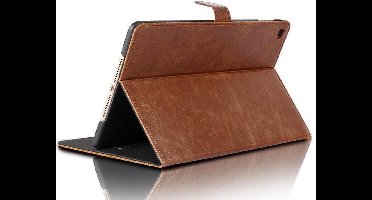 Hoes geschikt voor iPad 2020 / 2019 10.2 inch - Lederen Book Case Smart Cover Okerbruin