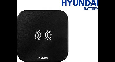 Hyundai – Draadloze telefoon oplader – 2 USB-poorten – Zwart