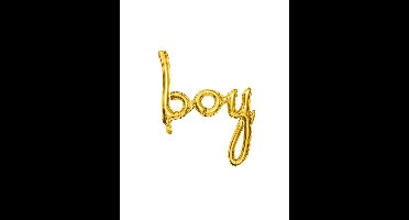 Jep! Agenturen Folie Ballon Boy Gold 63,5 x 74 cm