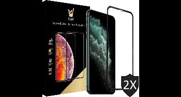 Screenprotector geschikt voor iPhone 11 Pro / XS / X - 2x FullGuard Glas Screen Protector