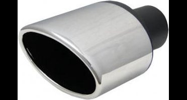IVOL Uitlaatsierstuk RVS Ovaal - Passend 47 - 57mm