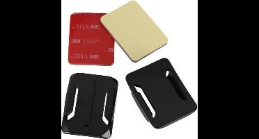 GoPro 2x Gebogen Helm Plaatjes Curved Surface Helmet Mount met 3M Sticker