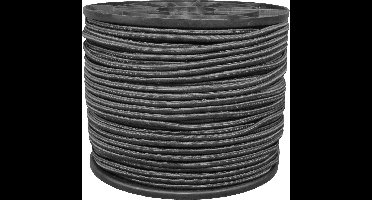 100 mtr - Elastiekkoord - koord - zwart 12 mm - haspel
