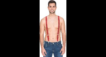 Bretels glitter rood