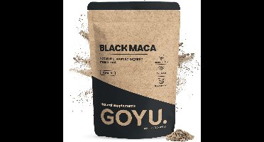 GOYU Zwarte Maca Poeder Biologisch 100 gram - Black maca - Vegan - Zonder toevoegingen - Lab getest - 33 dagen voorraad per zakje