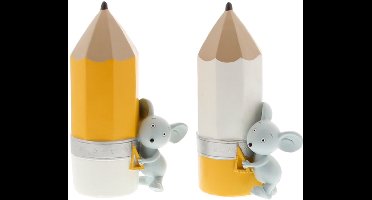 Spaarpot staand potlood muis Gus - 1 stuk