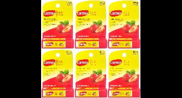 Carmex Daily Care - Lippenbalsem - SPF 15, Aardbei, UV-bescherming, 6-pack