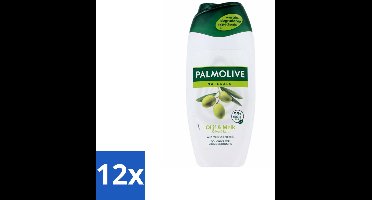 12 x Palmolive - Naturals - Douchecréme - Olijf & Melk - Natuurlijke ingrediënten - 250 ml - Douchecrème - Olijf - Melk - Natuurlijke Ingrediënten - Hydratatie
