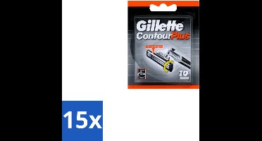 15 x Gillette Contour Plus – Wegwerpscheermesjes – 10 mesjes - Scheermesjes - Scheermes - Scheersysteem - Scheerbeurt - Huidcomfort