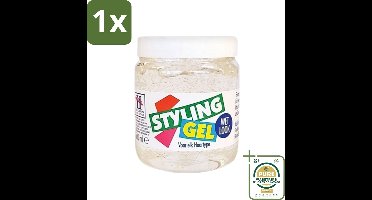 1 x Hegron - Styling Gel - Wetlook Wit - Glanzende Afwerking - 150 ml- Styling Gel - Wetlook Gel - Glans Haar - Haar Fixatie - Haar Stijl
