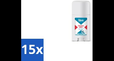 15 x Odorex Extra Dry Stick 40 ml - Geurloos - Droog - Anti-zweet - Zweetvermindering - Huidvriendelijk