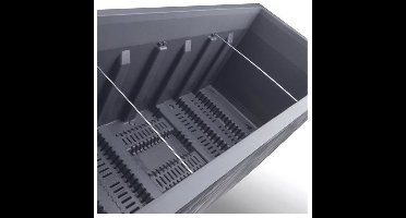 DEROMA Millennium – 97 L plantenbak – Anthracite – waterreserve – wielen