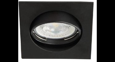 Zwart armatuur | Kanlux | Kantelbaar | Vierkant | GU10