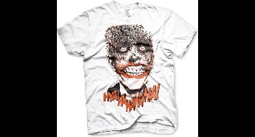 DC Comics Batman Heren Tshirt -2XL- Joker - HyaHaHaHa Wit