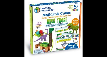 Learning Resources MathLink® Cubes Early Maths Activity Set - Dino Time - 5+