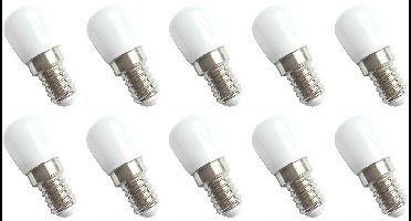 Spectrum LED Miniatuur Lamp E14 1.5W - 230V - 140 Lumen - 3000K Warm wit - Gezellig licht - Energiezuinig - 10 stuks