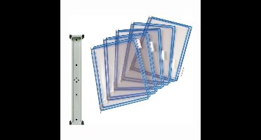 tarifold wandhouder 10 zichtpanelen blauw - 414601
