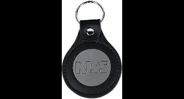 Kiss - Logo Sleutelhanger - Zwart/Zilverkleurig