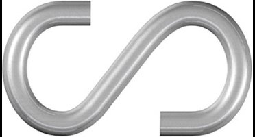 Dörner + Helmer - 4810104 S-haak - Ø 8mm, 64mm - Gegalvaniseerd staal - 8 stuks