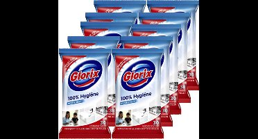Glorix Schoonmaakdoekjes Original Ocean Fresh - 10 x 30 stuks - Voordeelverpakking