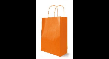 Papieren tasjes effen – 14+8×21 cm – 25 st – 90 g/m²/m2