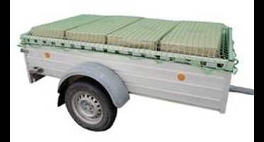 HP Autozubehör 25166 Aanhangernet (l x b) 4 m x 3 m Met rubberen spanband