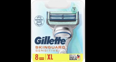Gillette Skinguard Sensitive Scheermesjes Aloë Vera voor Mannen - 8 Navulmesjes - XL verpakking