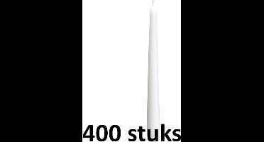 400 stuks dinerkaarsen wit 245/23 (7 uur)