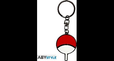 NARUTO SHIPPUDEN - "UCHIHA SYMBOL" METAL KEYCHAIN (ABYKEY151)