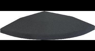 Flow Fitness Hoekprofiel Rubberen Tegel - 20 x 20 x 2 cm