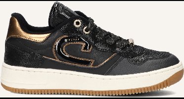 CRUYFF JUNIOR Campo Low Sneakers Meisjes - Leren Sneaker - Zwart - Maat 33