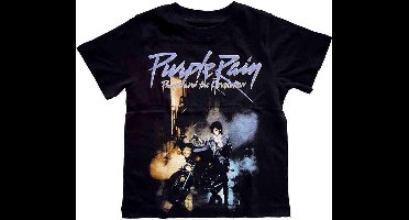 Prince - Purple Rain Kinder T-shirt - 12 maanden - Zwart