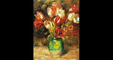 Kunstdruk Auguste Renoir - Tulips in a Vase 60x80cm