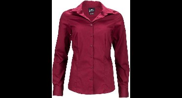 Daiber Dames/dames Longsleeve Business Shirt (Wijn)