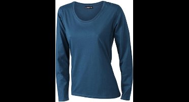 Daiber Dames/dames T-Shirt met lange mouwen (Medium Long-Sleeved) (Benzineblauw)