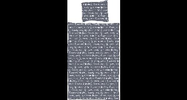 Dekbedovertrek Sweet Dreams anthr./wh. 200 x 220