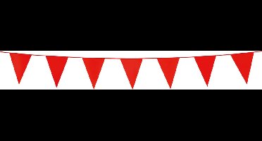 6x Mini Vlaggenlijn Rood 3 meter - Verjaardag Feest Party Festival Poolparty Decoratie