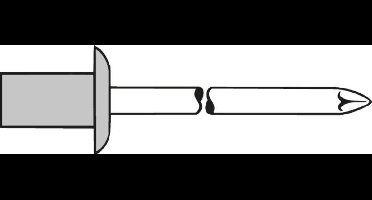 CAP-standaard-blindklinknagel Vlakrondkop 4,0x12,5mm GESIPA