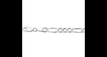 The Jewelry Collection For Men Ketting Figaro 4,5 mm - Zilver