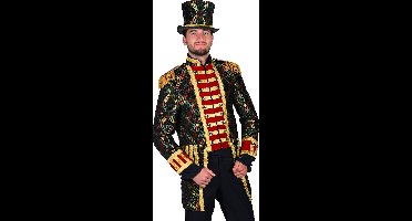 Carnavalsjas Heren - Hologram - Carnaval - Groen/Rood/Geel - Luxe - Maat S