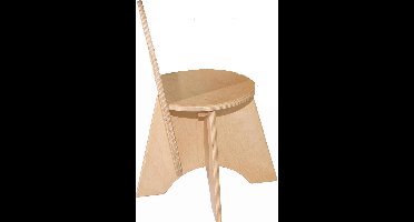 Van Dijk Toys houten kinderstoel Apollo Peuter - Naturel (Kinderopvang kwaliteit)