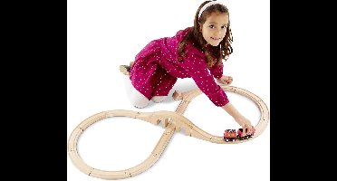 Melissa & Doug - Houten Achtfiguur Treinset