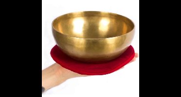 Klankschaalkussen Plat Rond Rood