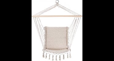 Detex Hangstoel Crème 55x100cm met franjes