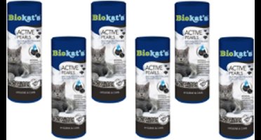 6x Biokat's Active Pearls  - Kattenbakverfrisser - 700g
