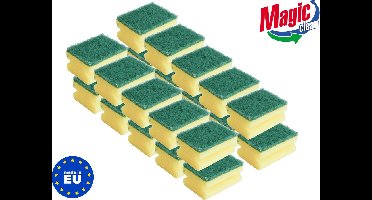 Schuursponsjes 20 stuks - Met Grip - Dubbelzijdig Afwasspons - Huishoudspons Keuken