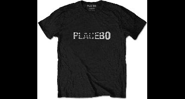 Placebo - Logo Heren T-shirt - M - Zwart