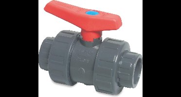 Mega Kogelkraan PVC-U 1/2" imperial lijmmof 16bar grijs type 2001